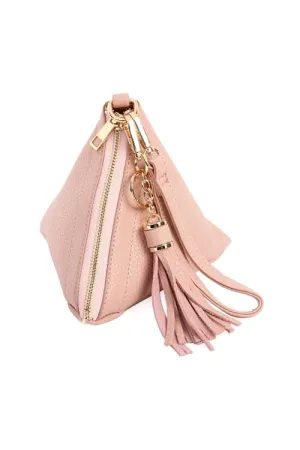 Light Pink Pyramid Leather Bag - Pack of 6