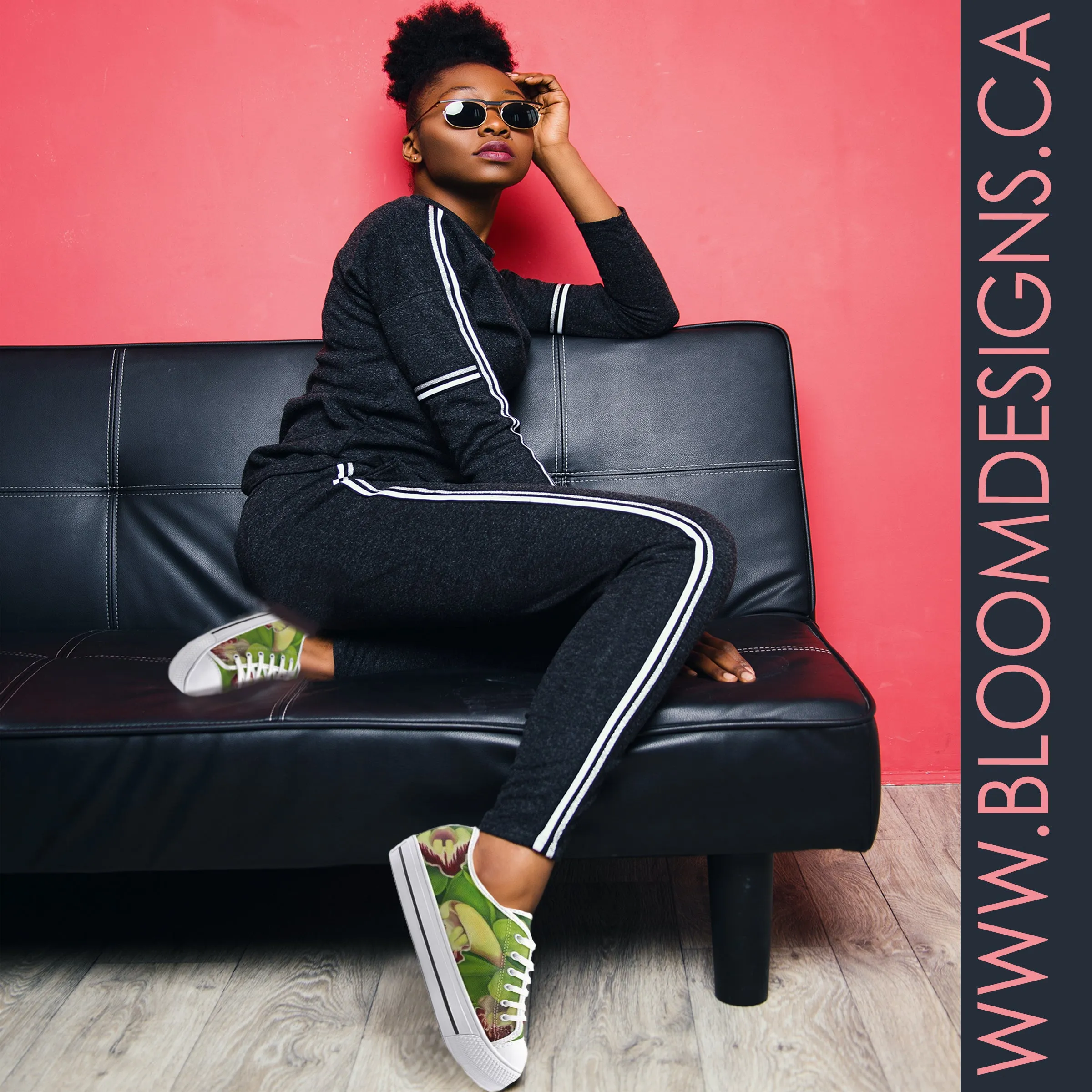 Lime Orchid Low-top Sneakers