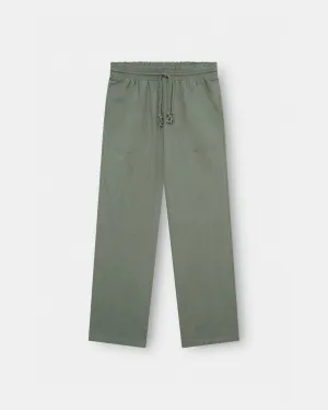 Linen Pants Low-Waisted Army