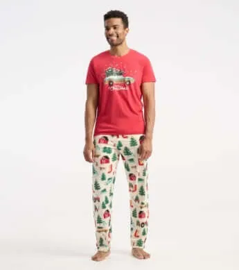 Little Blue House by Hatley | Merry Christmas, Tee | Men's