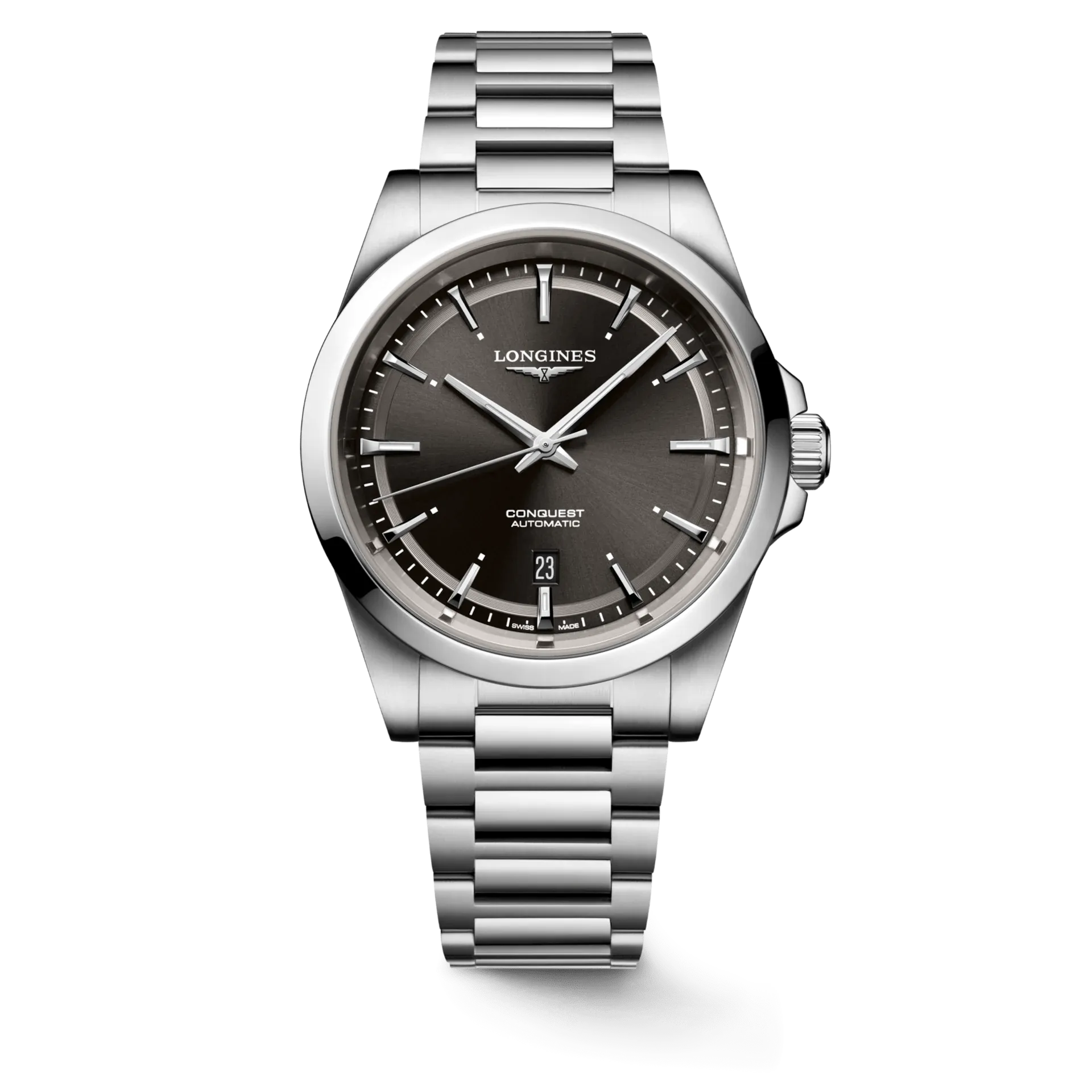Longines Conquest 2023 41mm Black Dial Steel Men's Watch L38304526