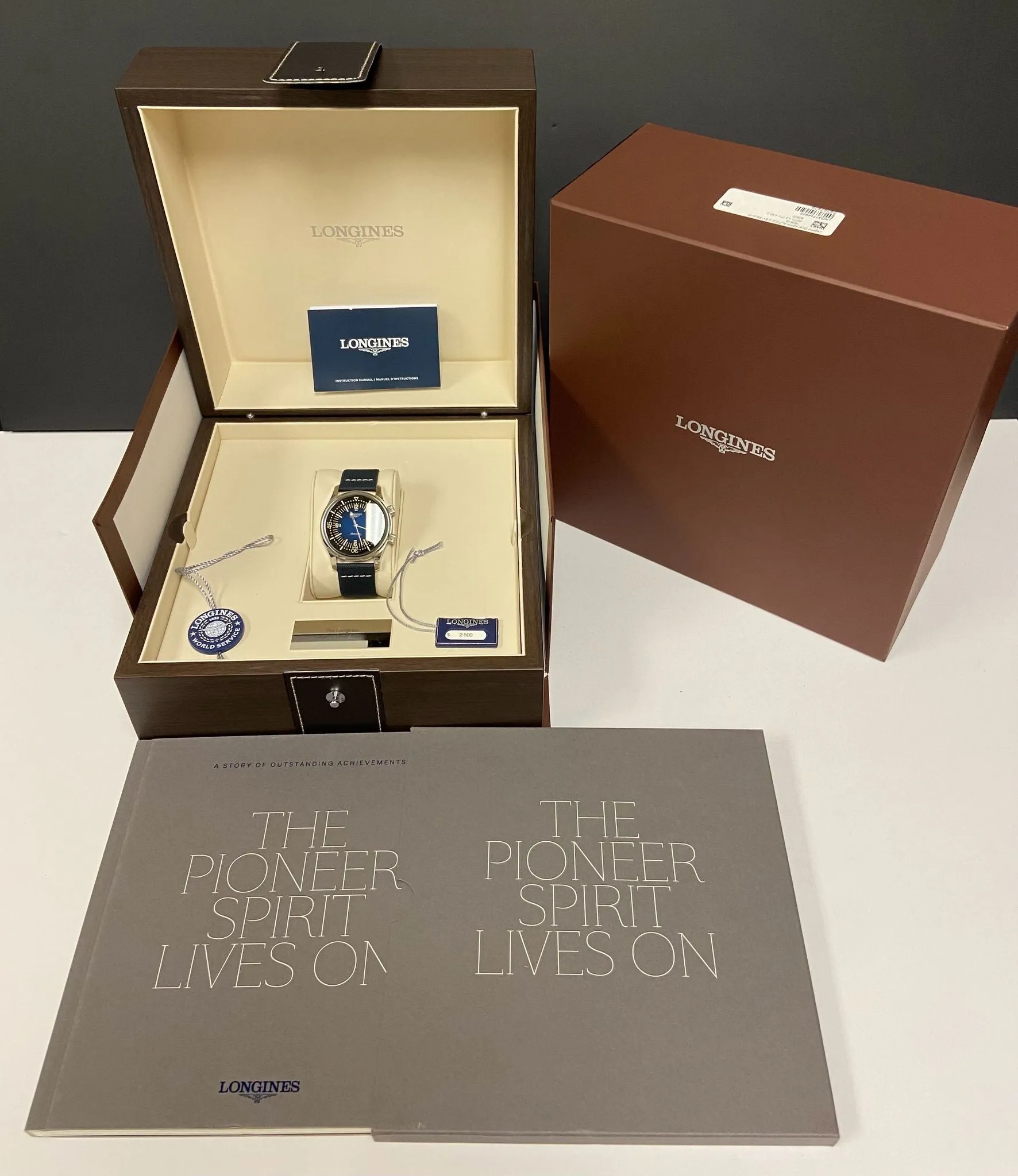 Longines Legend Diver 42mm L3.774.4.90.2 Blue Dial Automatic Men's Watch