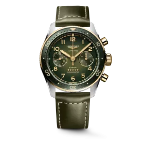 Longines Spirit Flyback 42mm Chronograph Green Sunray Men's Watch L38215532