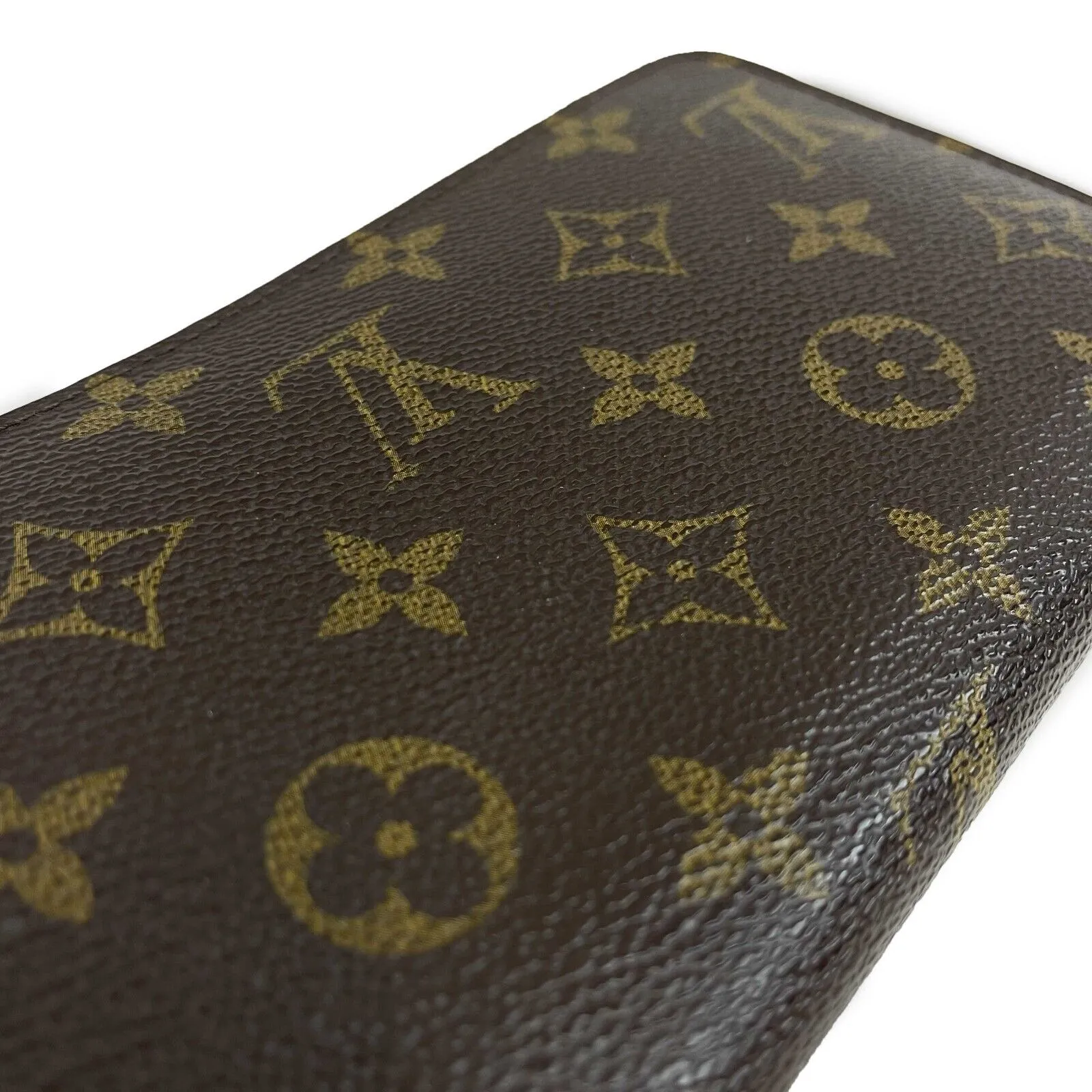 Louis Vuitton - LV Brown / Tan Monogram Zip Around Zippy Wallet