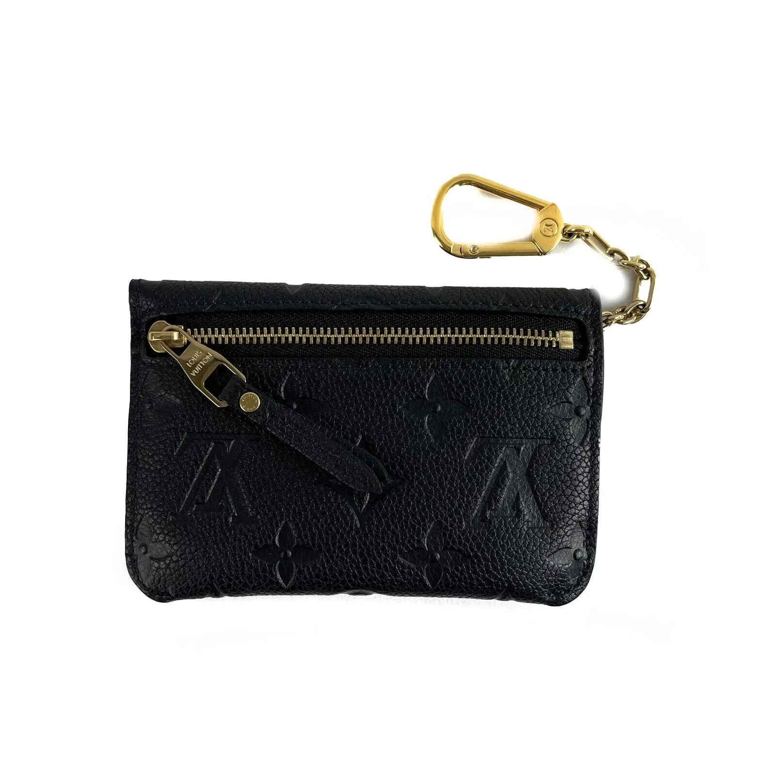 Louis Vuitton - LV Key Pouch - Black Monogram Empreinte Leather