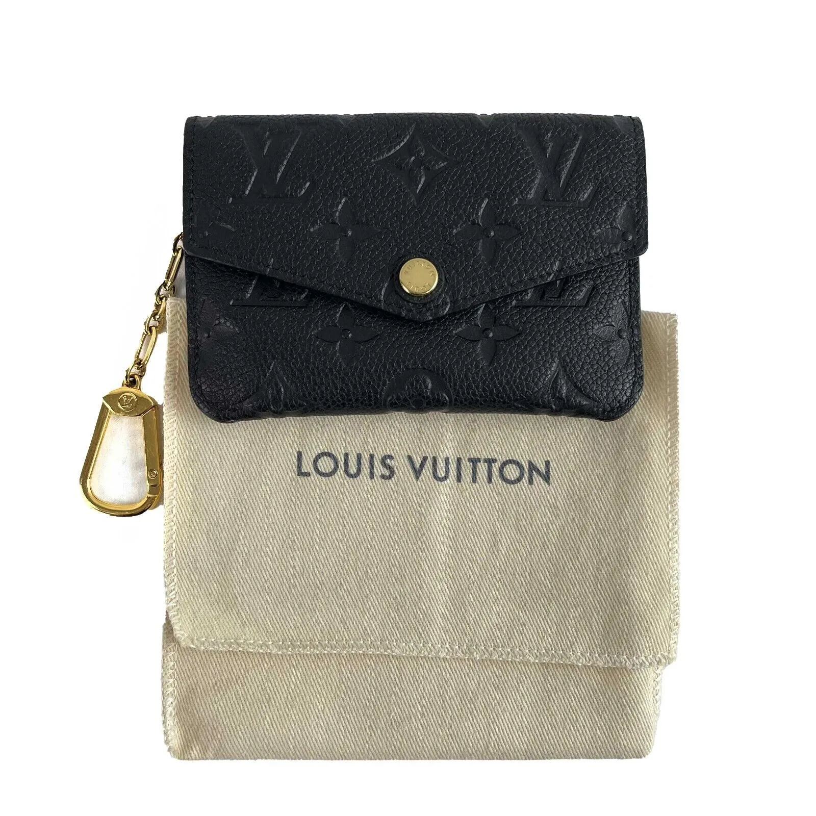 Louis Vuitton - LV Key Pouch - Black Monogram Empreinte Leather