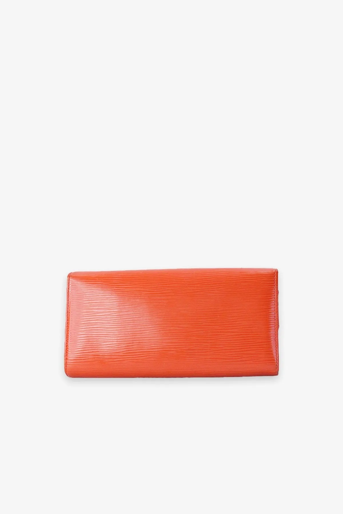 Louis Vuitton Orange Large Wallet in Epi Leather