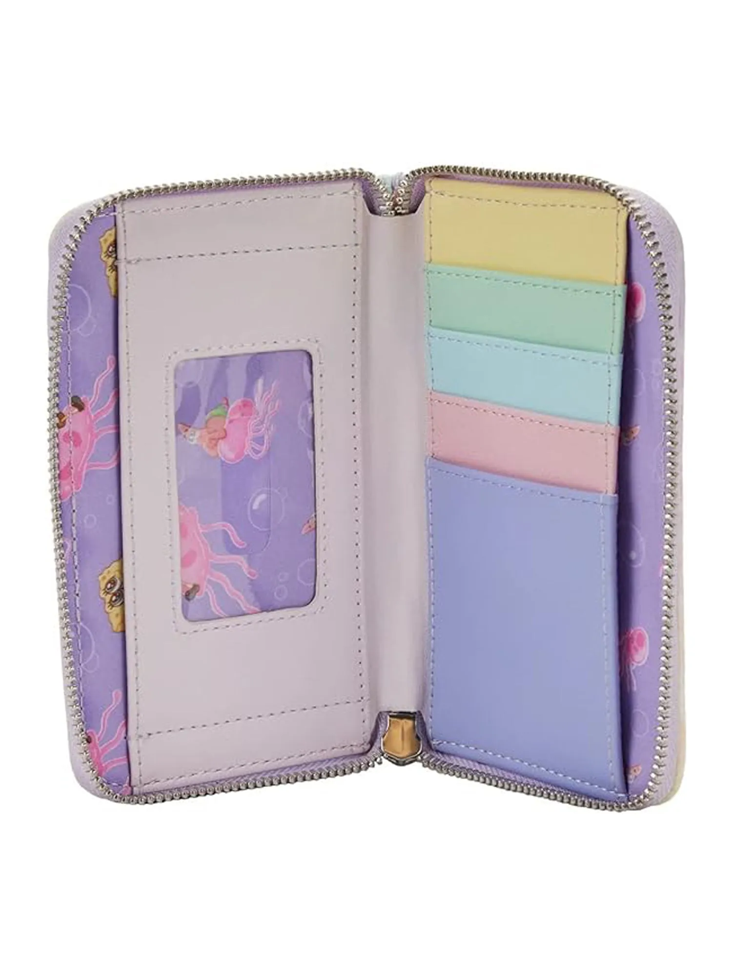 Loungefly x Spongebob Squarepants Pastel Jellyfishing Zip Around Wallet