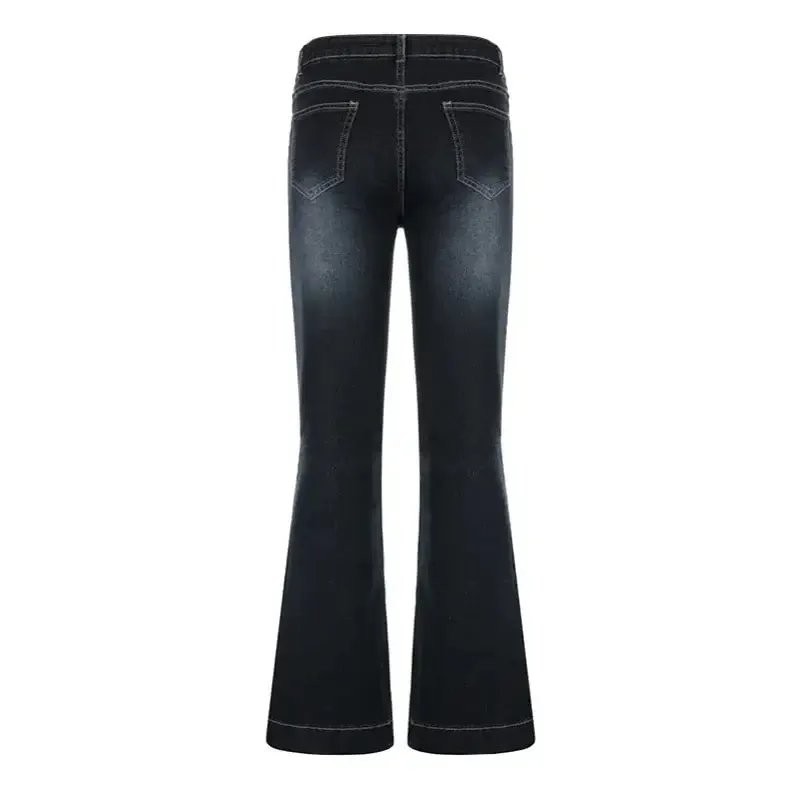 Low Rise Flare Jeans