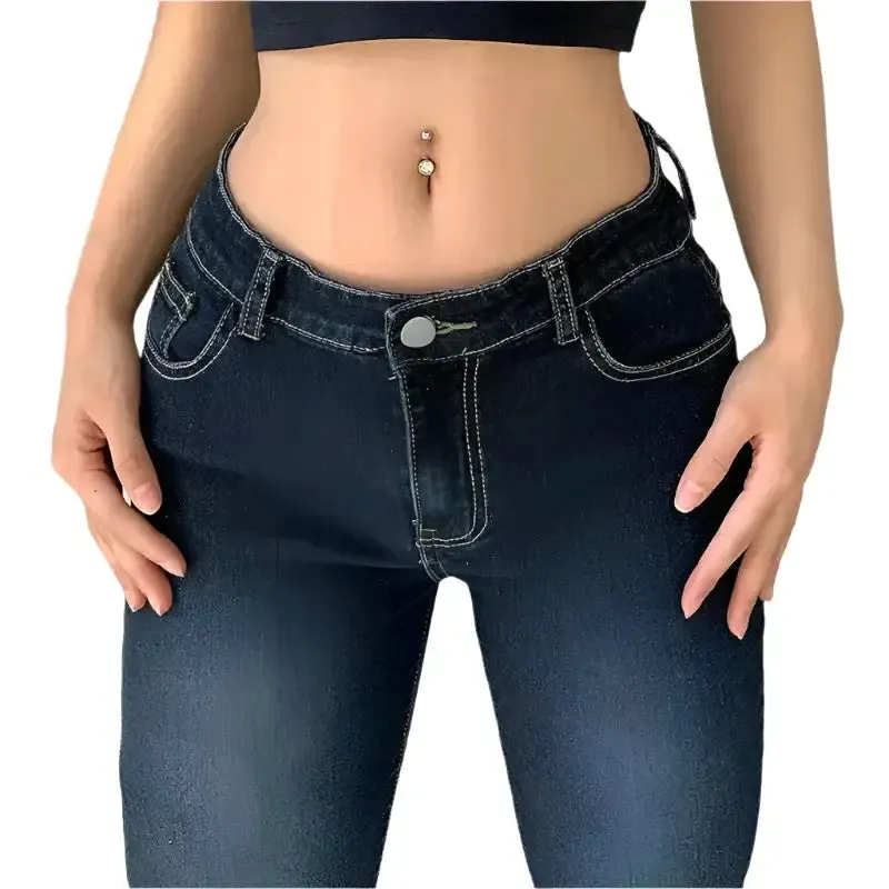 Low Rise Flare Jeans