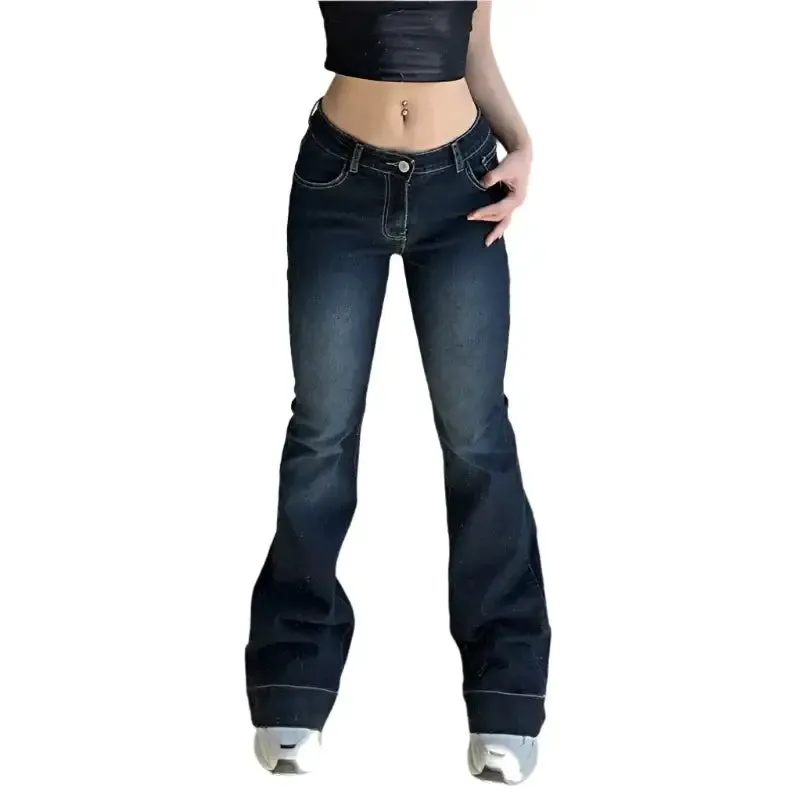 Low Rise Flare Jeans