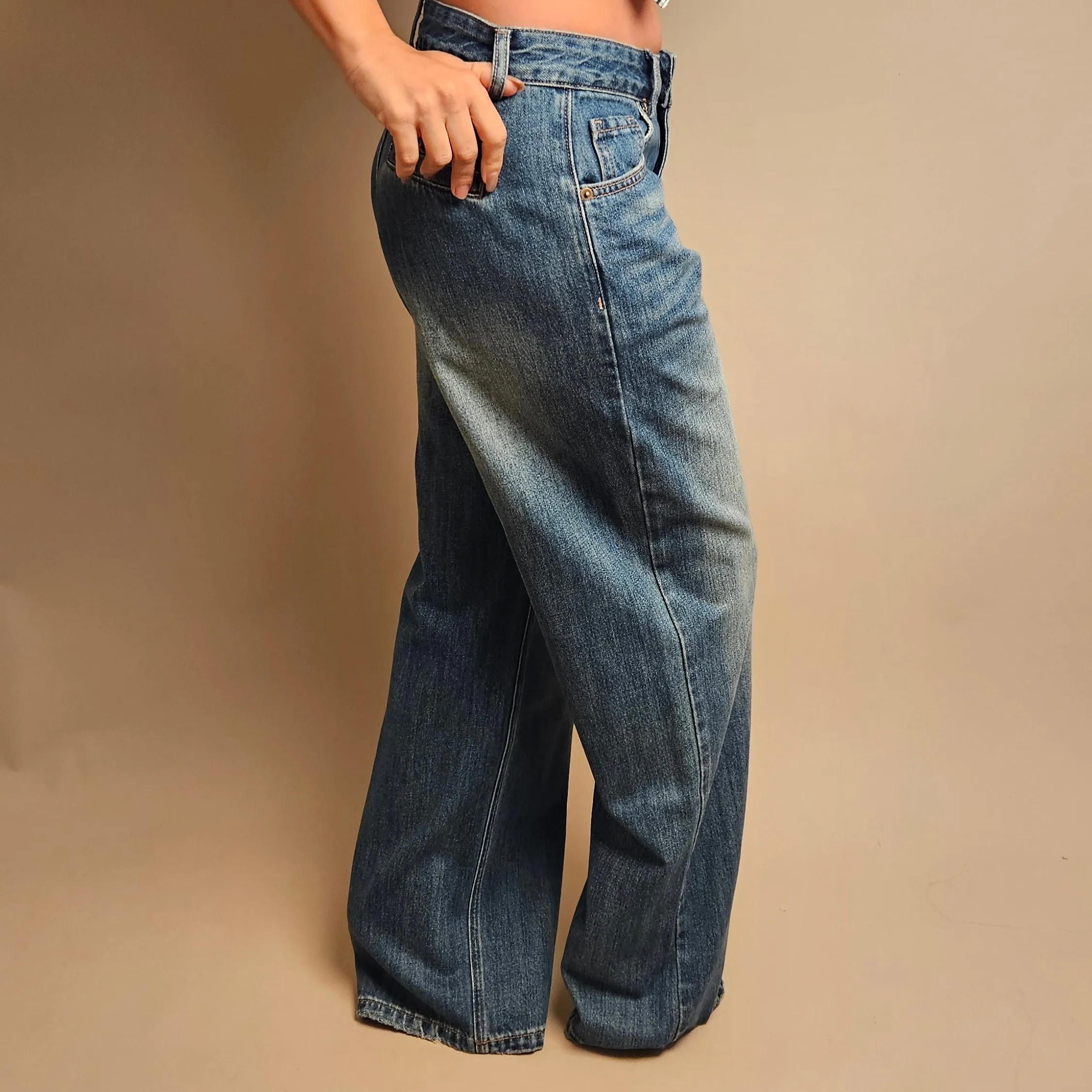 Low Rise Flared Jeans