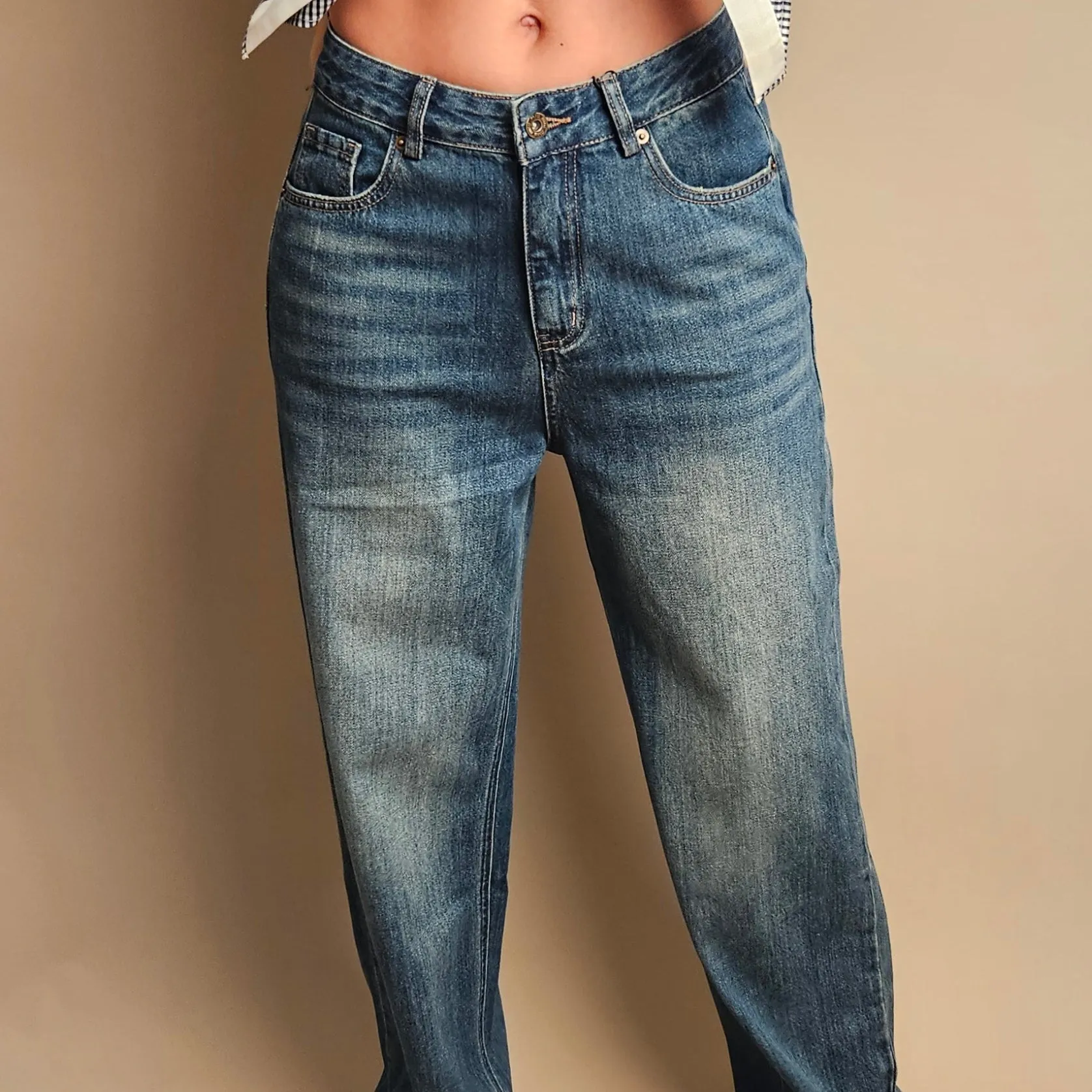 Low Rise Flared Jeans
