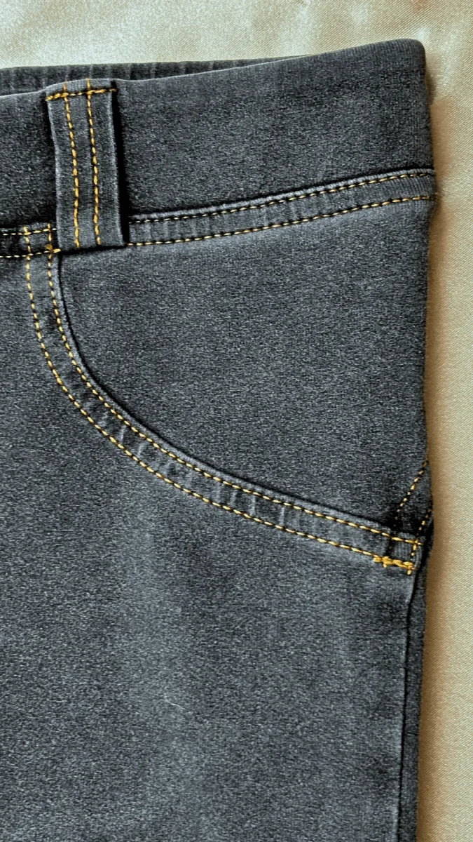 Low Rise Stay Up Butt Enhancer Gray Jeggings