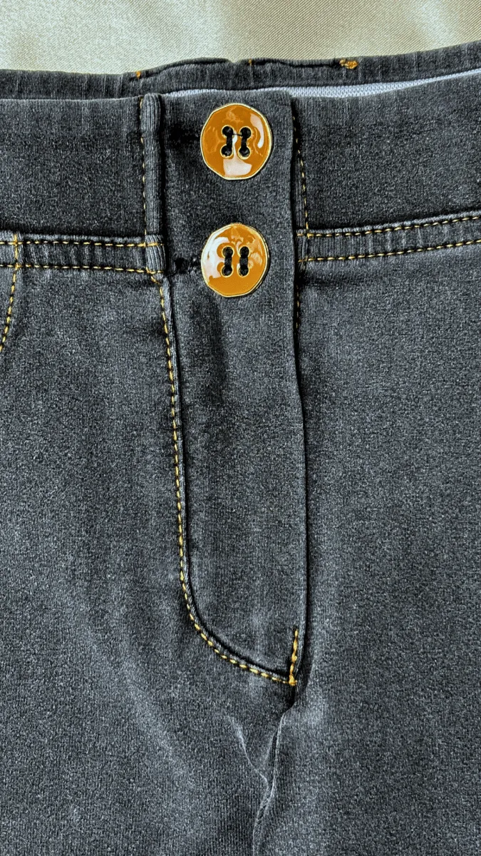 Low Rise Stay Up Butt Enhancer Gray Jeggings