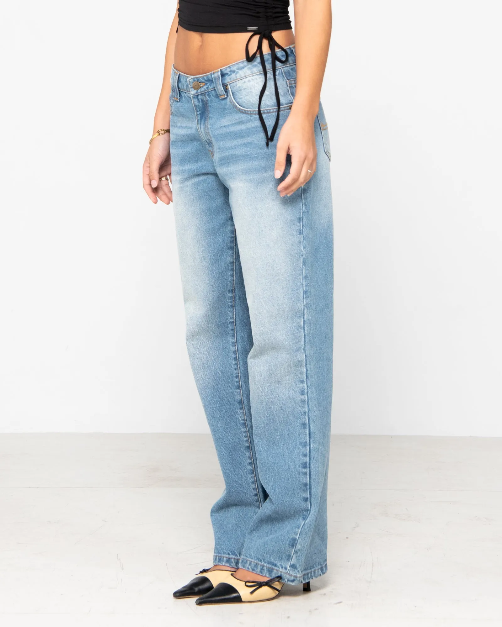 Low Rise Straight Leg Jean