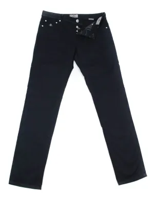 Luigi Borrelli Midnight Navy Blue Pants - 33 US / 49 EU