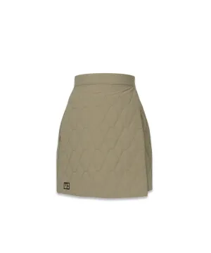 MACKY Golf: Padded Wrap Mini Skirt - Beige