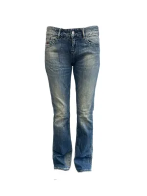 MAISON SCOTCH Women's Blue Flared Low Rise Jeans #755 NWT