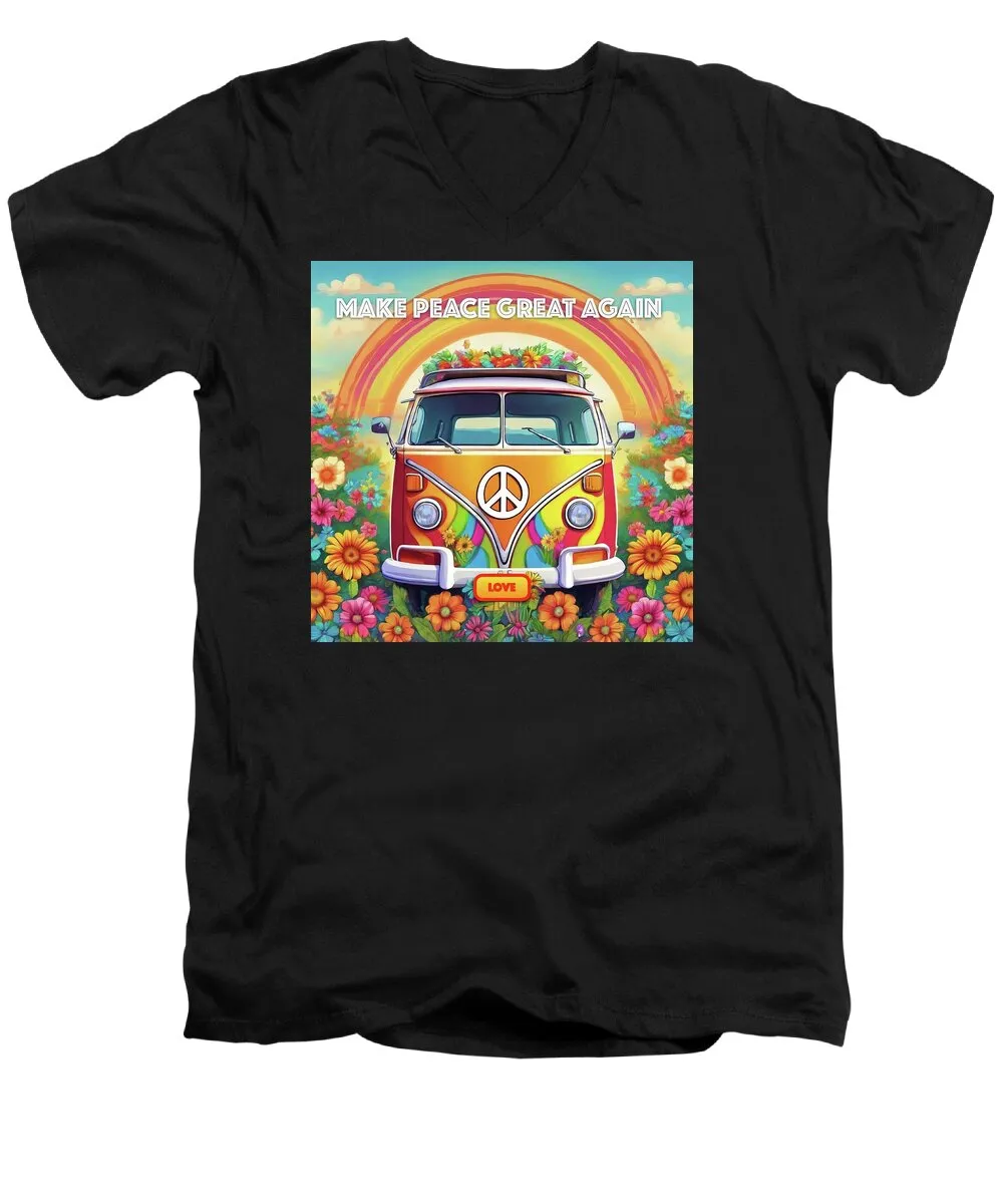 MAKE PEACE GREAT AGAIN - Love Van - Men's V-Neck T-Shirt