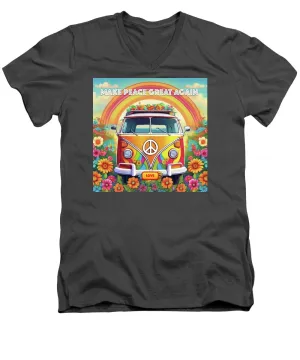 MAKE PEACE GREAT AGAIN - Love Van - Men's V-Neck T-Shirt