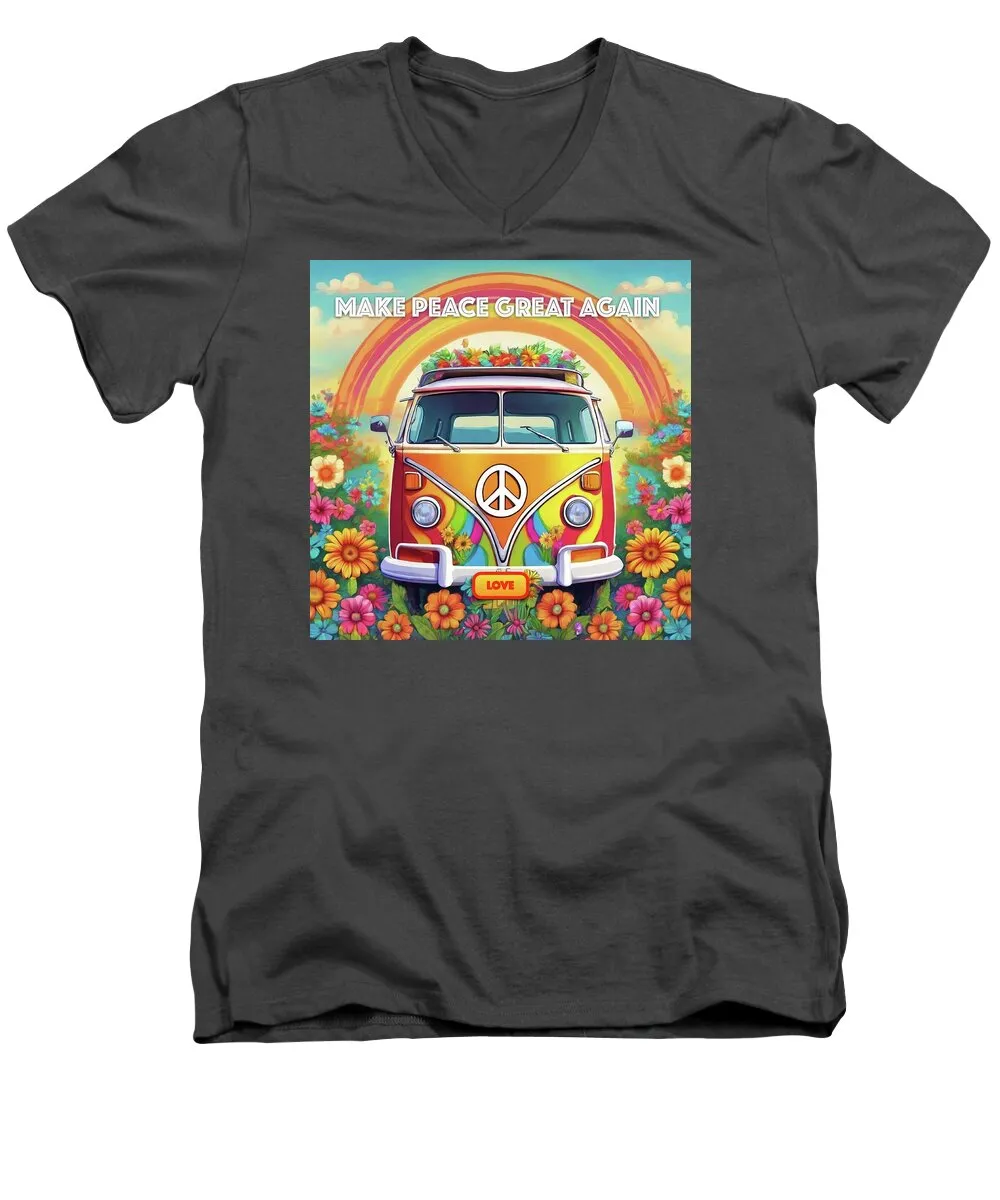 MAKE PEACE GREAT AGAIN - Love Van - Men's V-Neck T-Shirt