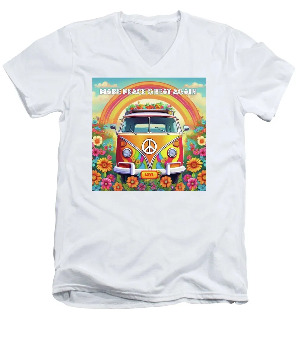 MAKE PEACE GREAT AGAIN - Love Van - Men's V-Neck T-Shirt