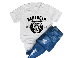 Mama Bear Shirt | Mom Shirt | Unisex V Neck