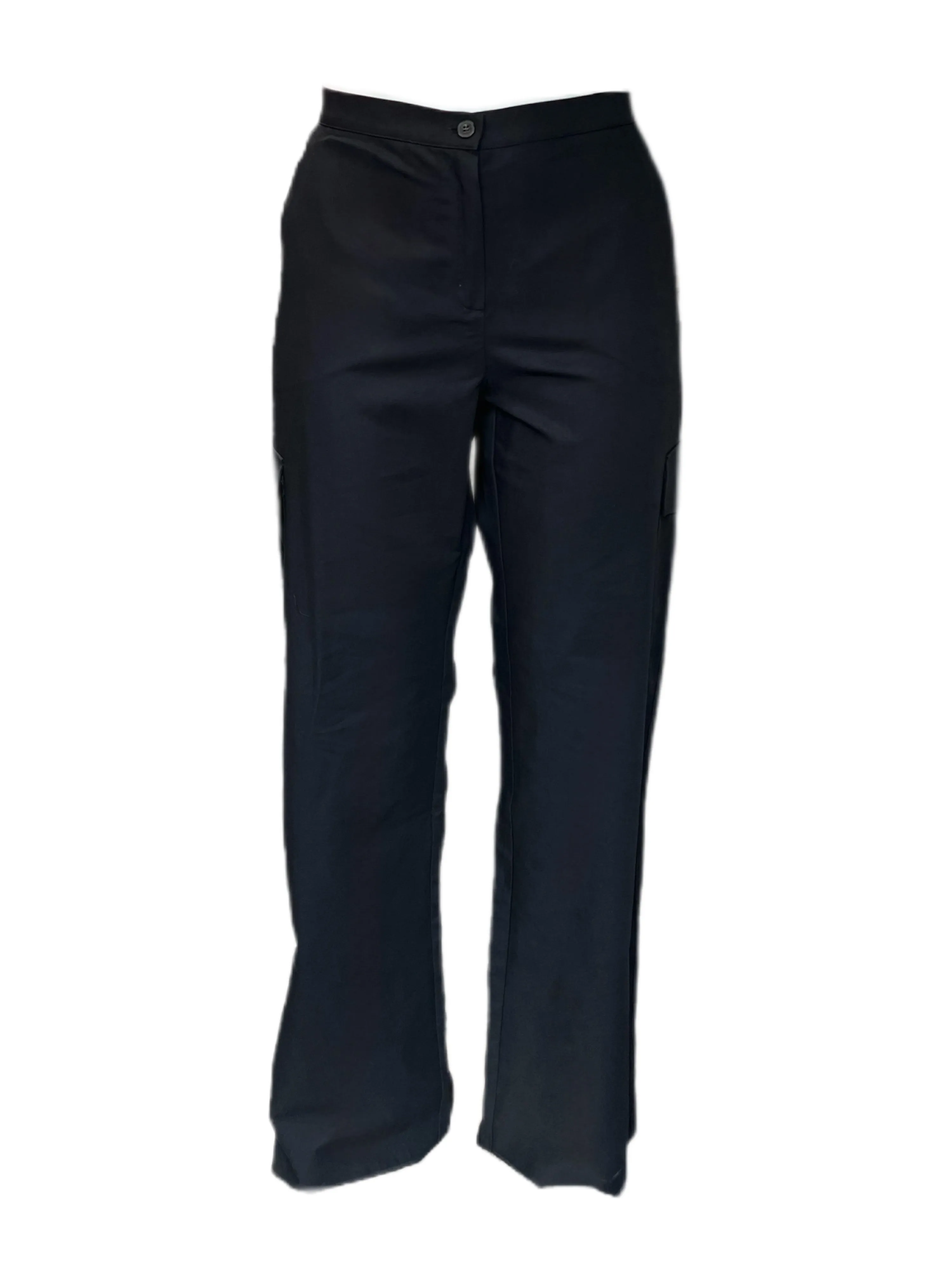 Marina Rinaldi Women's Black Registro Straight Leg Pants Size 16W/25 NWT