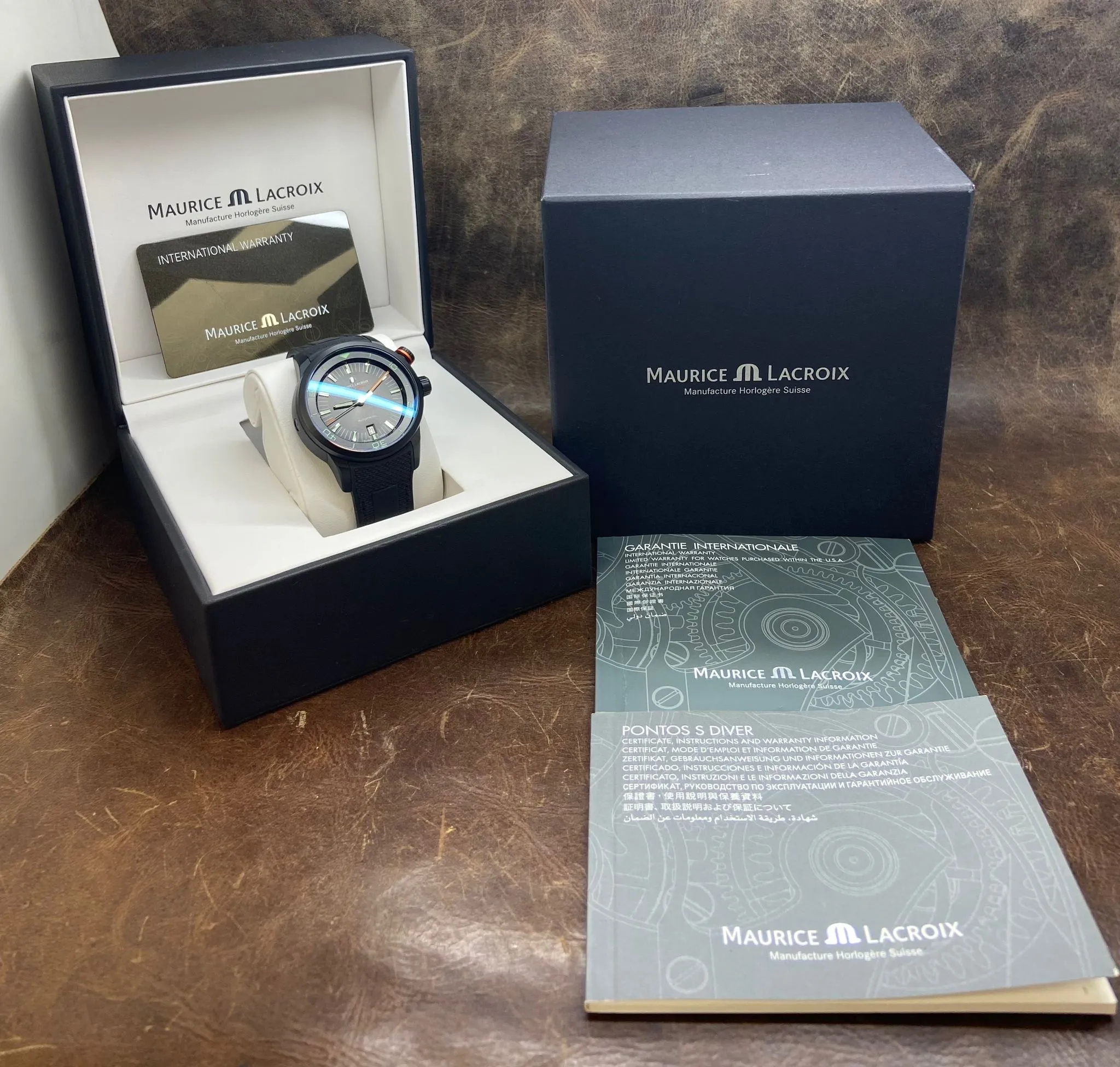 Maurice Lacroix Pontos S Diver PT6248 Black Dial Automatic Men's Watch