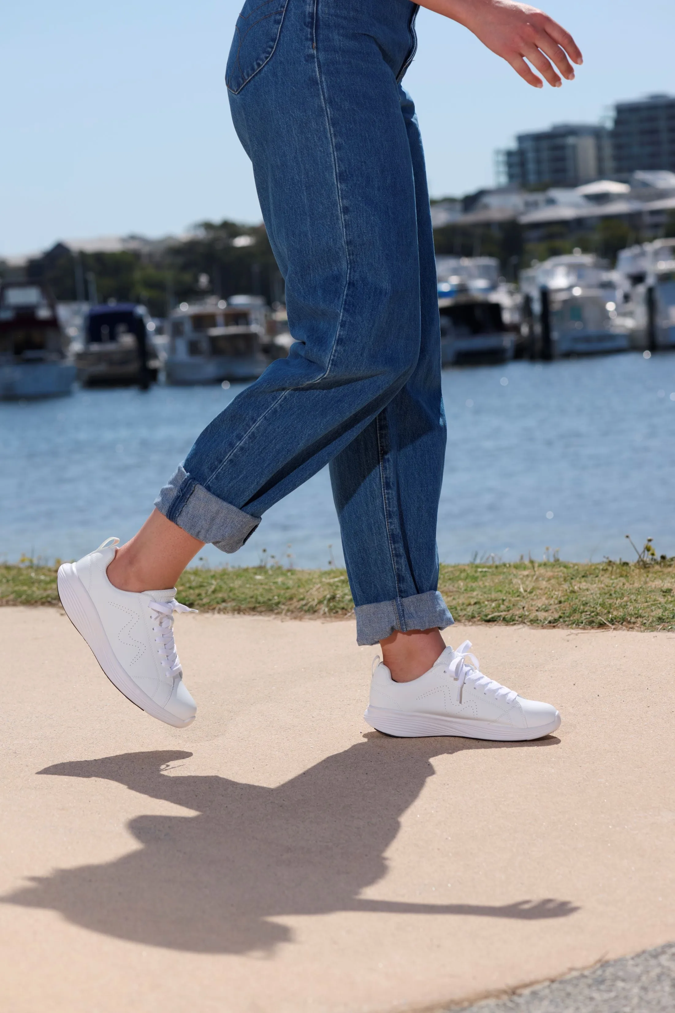 MBT Ren Lace Up White Womens Sneakers