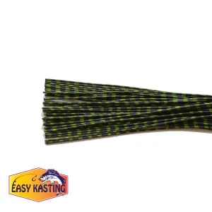 Medium Reptile Rubber Black with Chartreuse Print-A-06