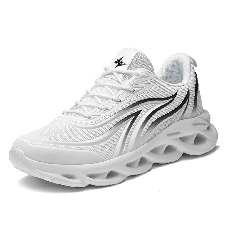 Men Sneakers Lace Up Low Top Jogging Shoes