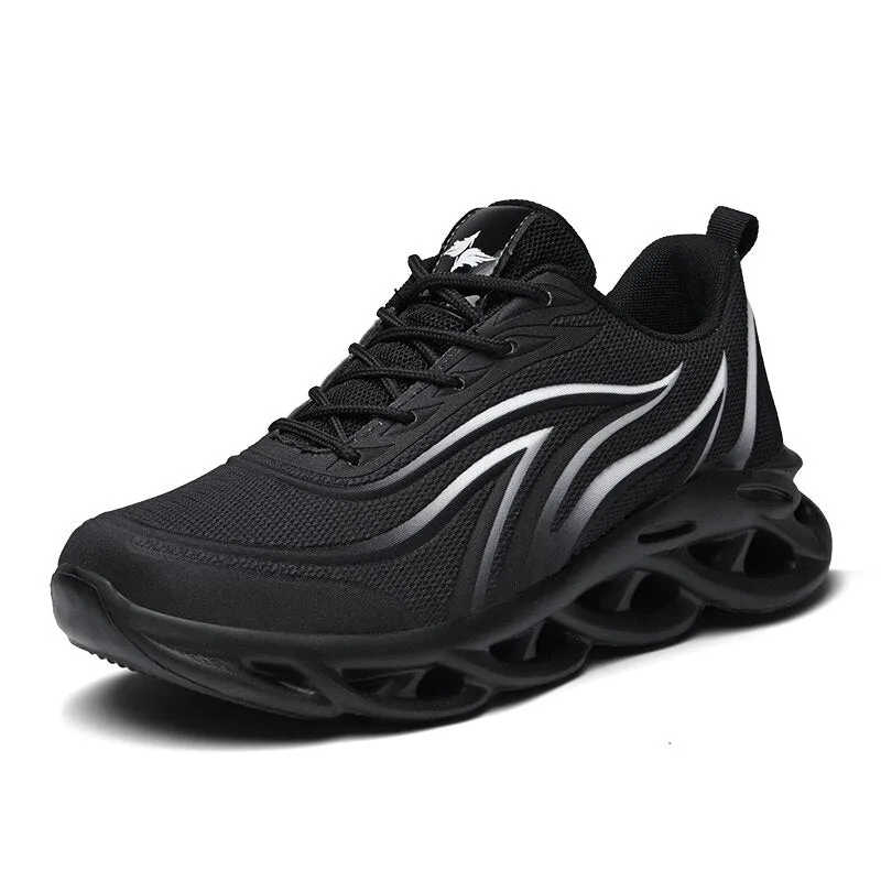 Men Sneakers Lace Up Low Top Jogging Shoes