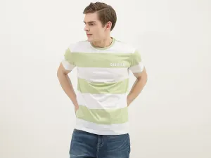 Men Striped Round Neck T-Shirt