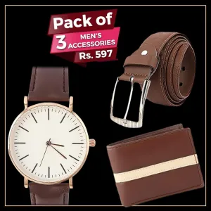 Men's Accessories Pack Of 3 - Multi