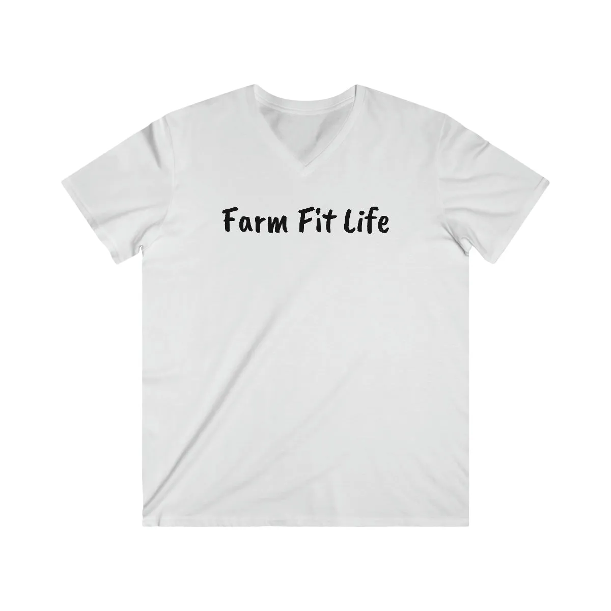 Men's Fitted V-Neck Short Sleeve Tee