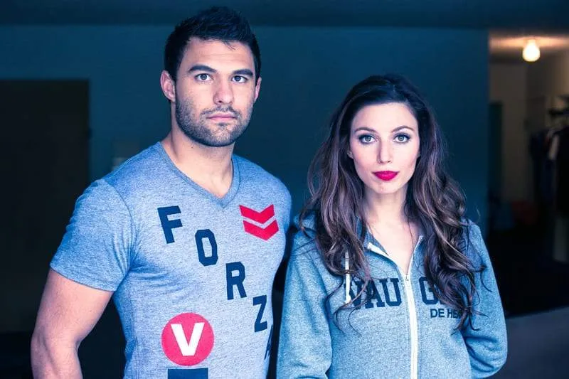 Men's - Forza V Heather Grey V-Neck T-Shirt