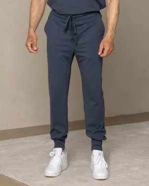 Men's Navy Jogger Scrub Pants