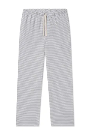 Men's Pima Sleep Pants in Slate Bar Stripe