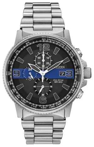 Men's Thin Blue Line Box Set Citizen Watch