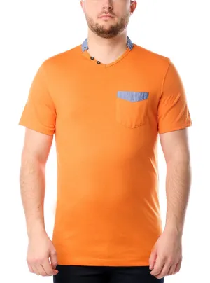Men's v neck short sleeve t-shirt