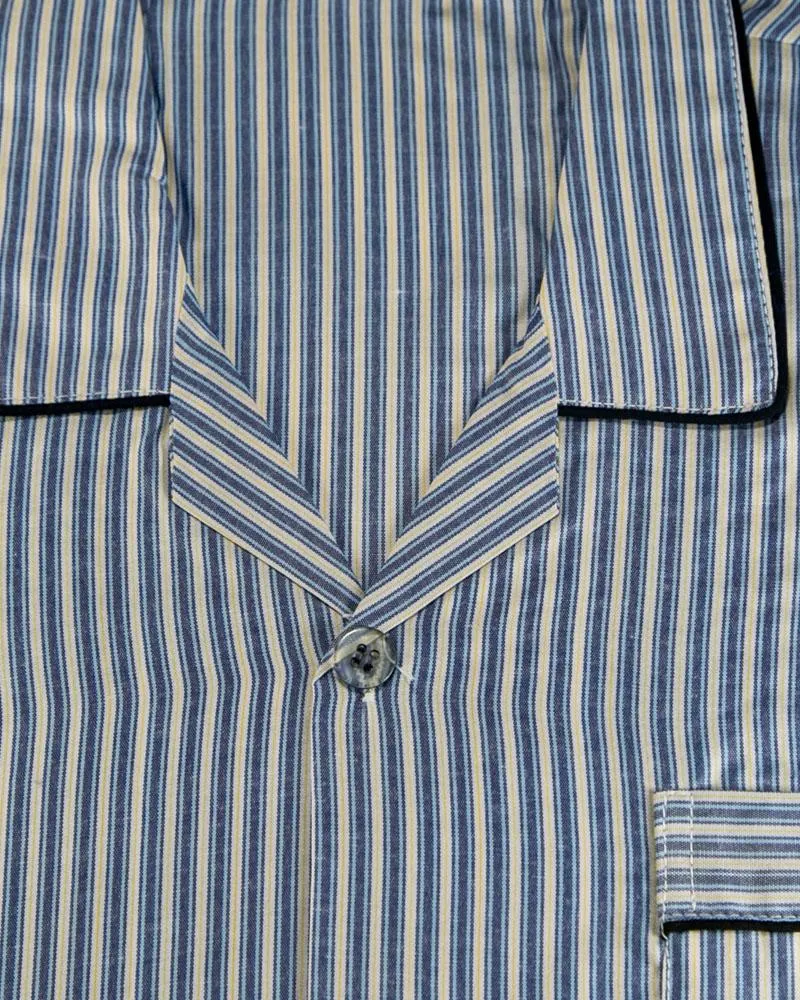 Mens Wedding Nightdress - Striped Design Nightwear By Hy-Brow Plus High Classic