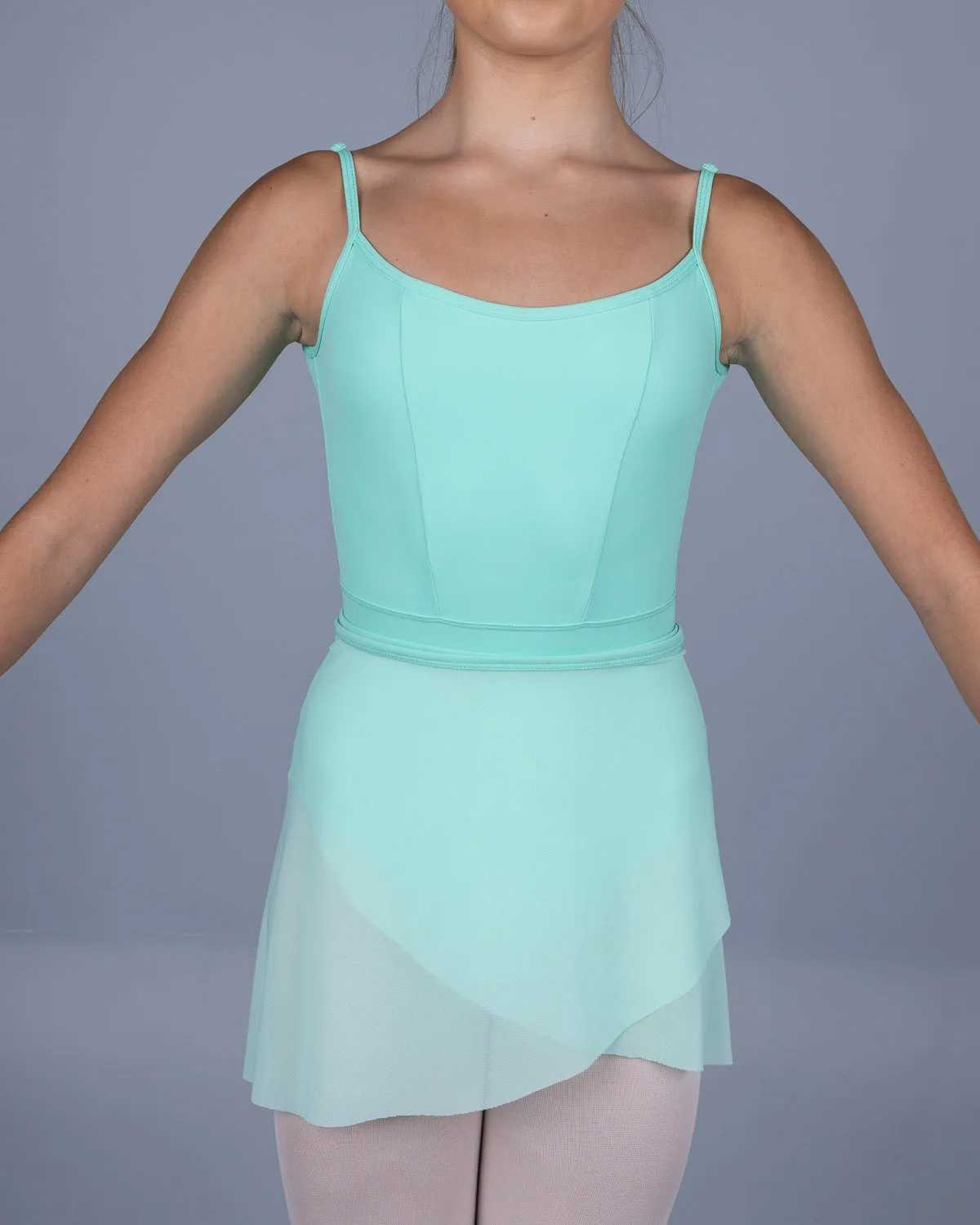 Mesh Wrap Skirt Minty