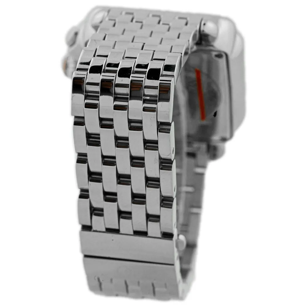 Michele Ladies Deco Day Stainless Steel 33mm MOP Stick Dial Watch w/ Diamonds Reference #: 71-6000