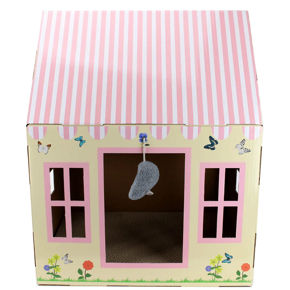 Midlee Cottage Cat Scratcher House