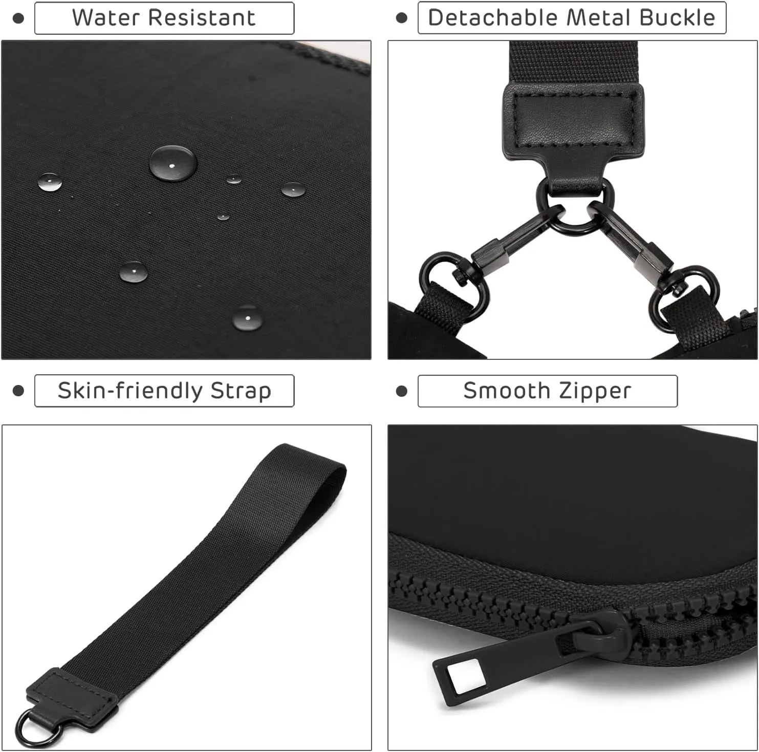 Mini Zip Around Keychain Wristlet Wallets