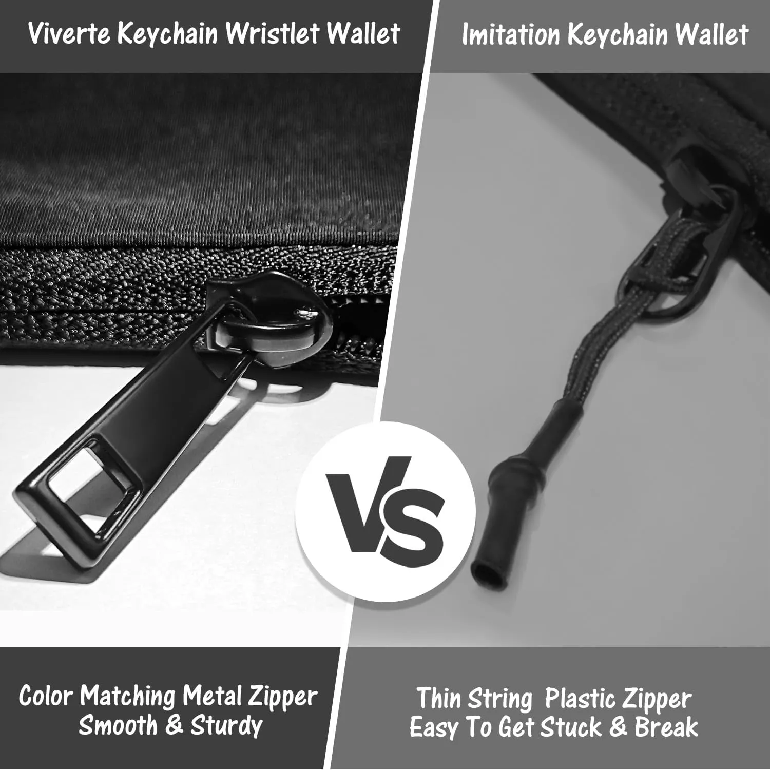 Mini Zip Around Keychain Wristlet Wallets