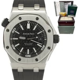 MINT Audemars Piguet Royal Oak Offshore Diver Black 15703ST.OO.A002CA.01 Watch