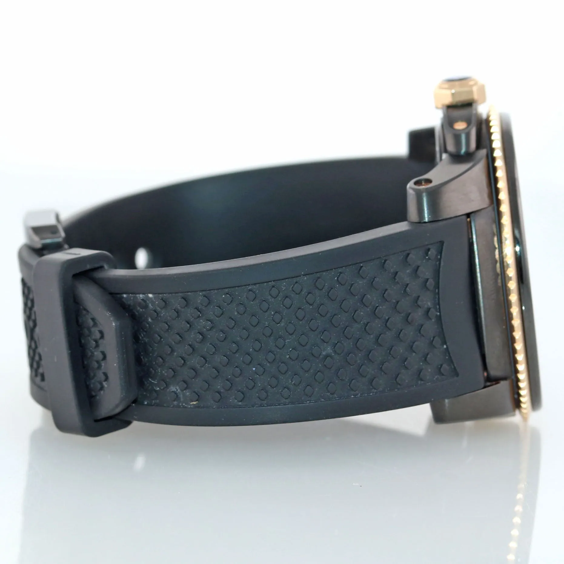 MINT Cartier Calibre Diver PVD Steel Rose Gold Black Rubber 42mm Dive Watch 3729